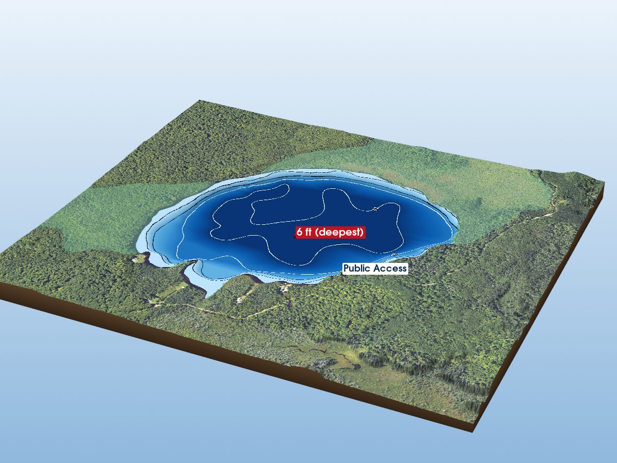 Depth map of Marten Lake