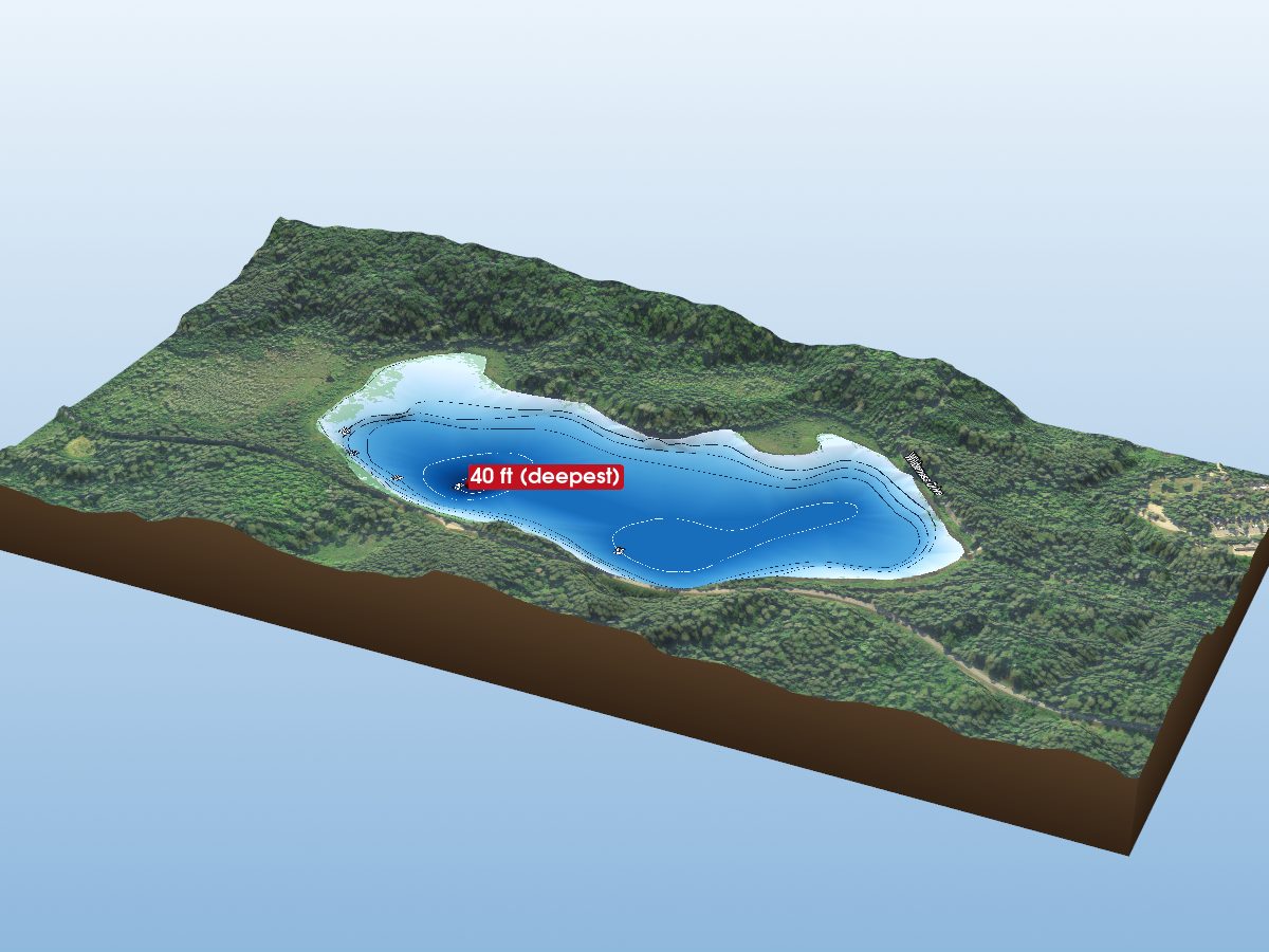 Depth map of Mary Lake