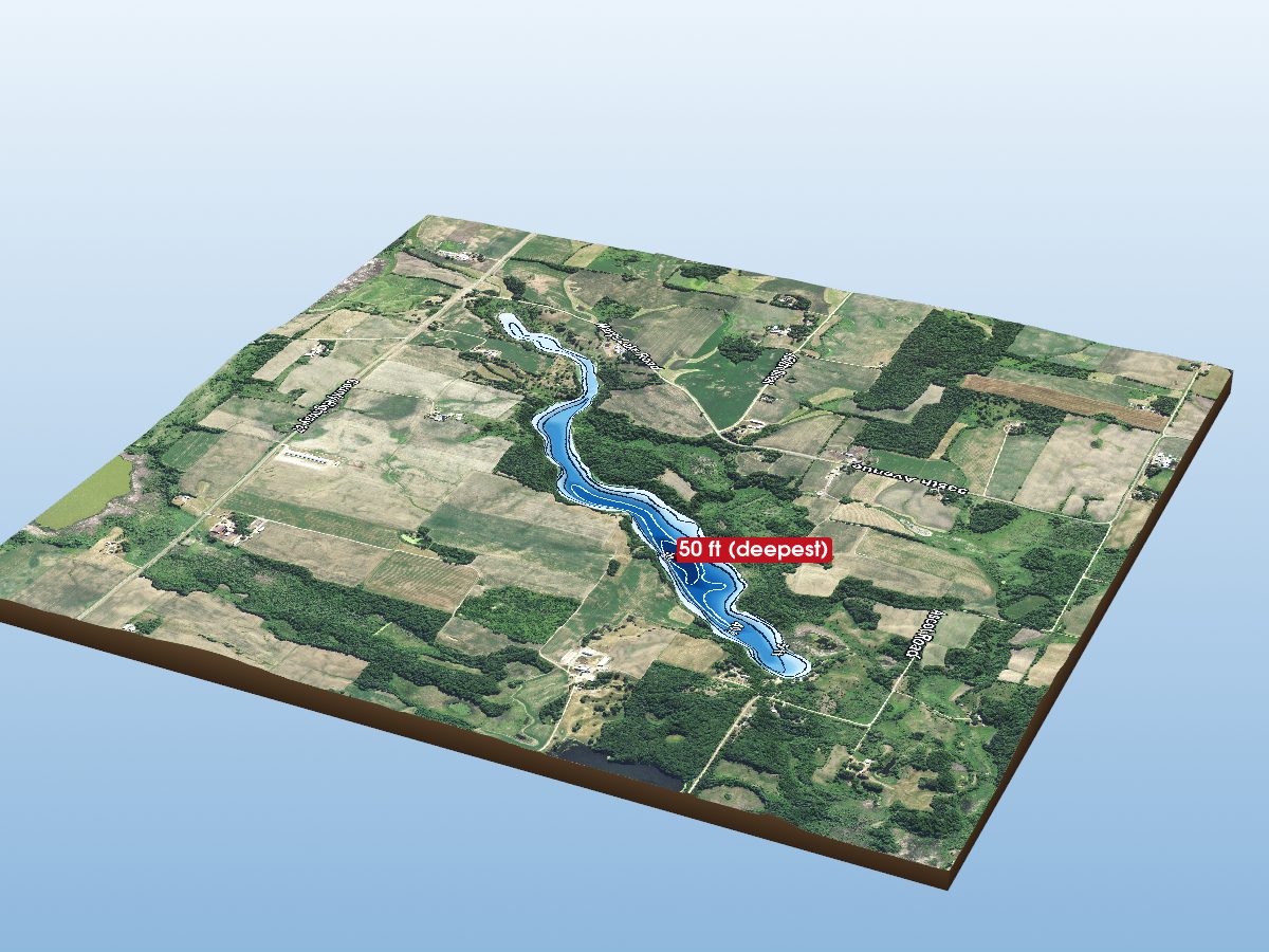 Depth map of Mary Lake