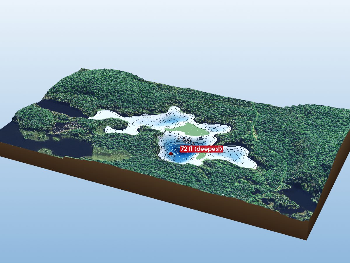 Depth map of Mash Lake