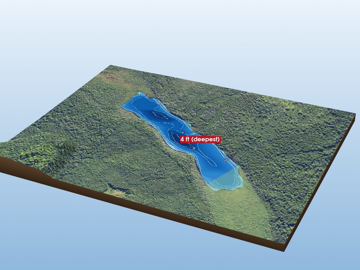 Depth map of Massey Lake