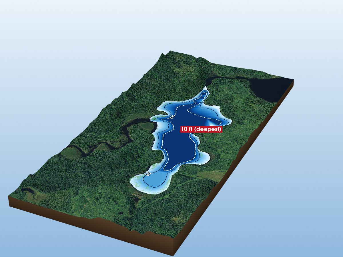 Depth map of Matson Lake
