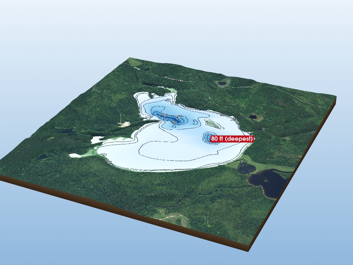 Depth map of Matthews Lake