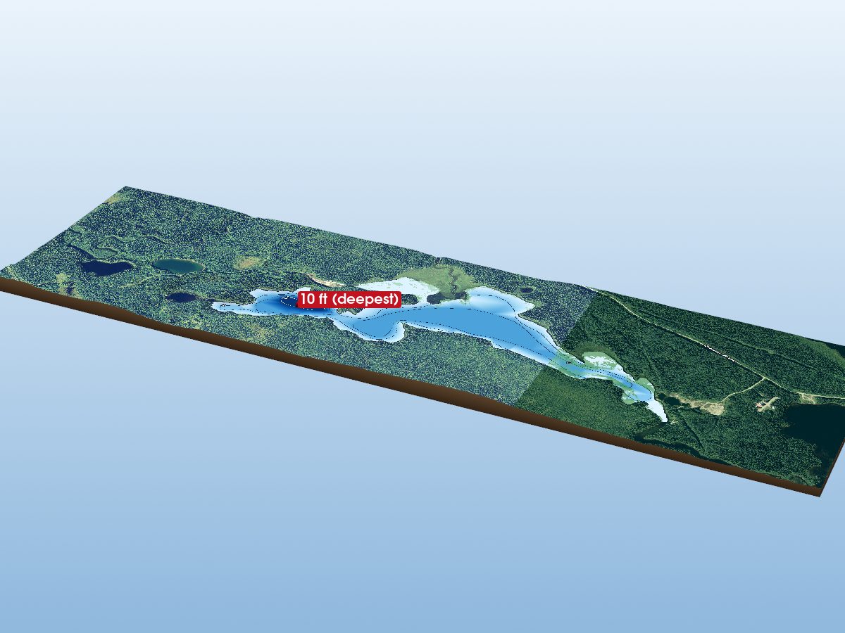 Depth map of Maxwell Lake