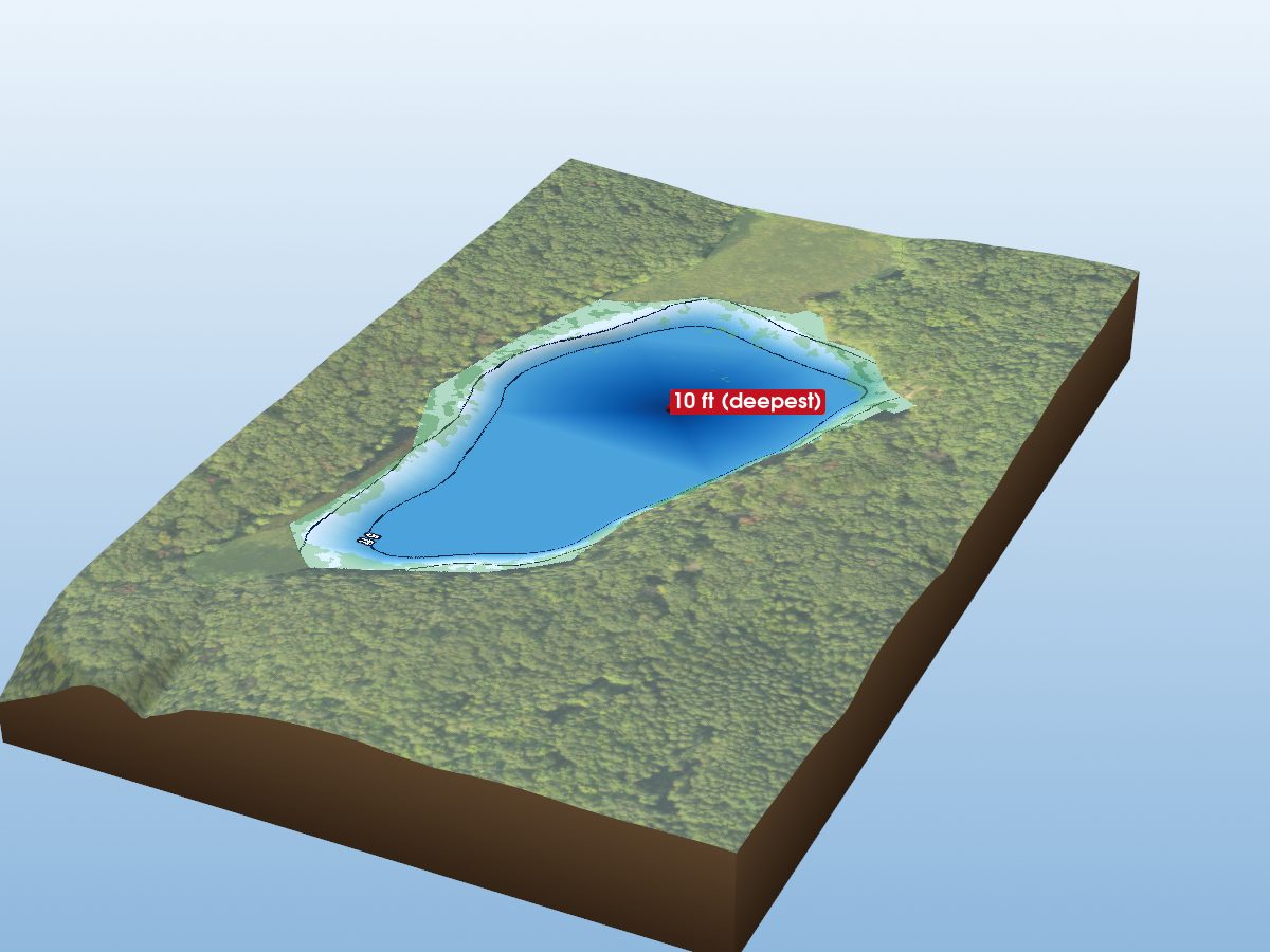 Depth map of McCarthy Lake