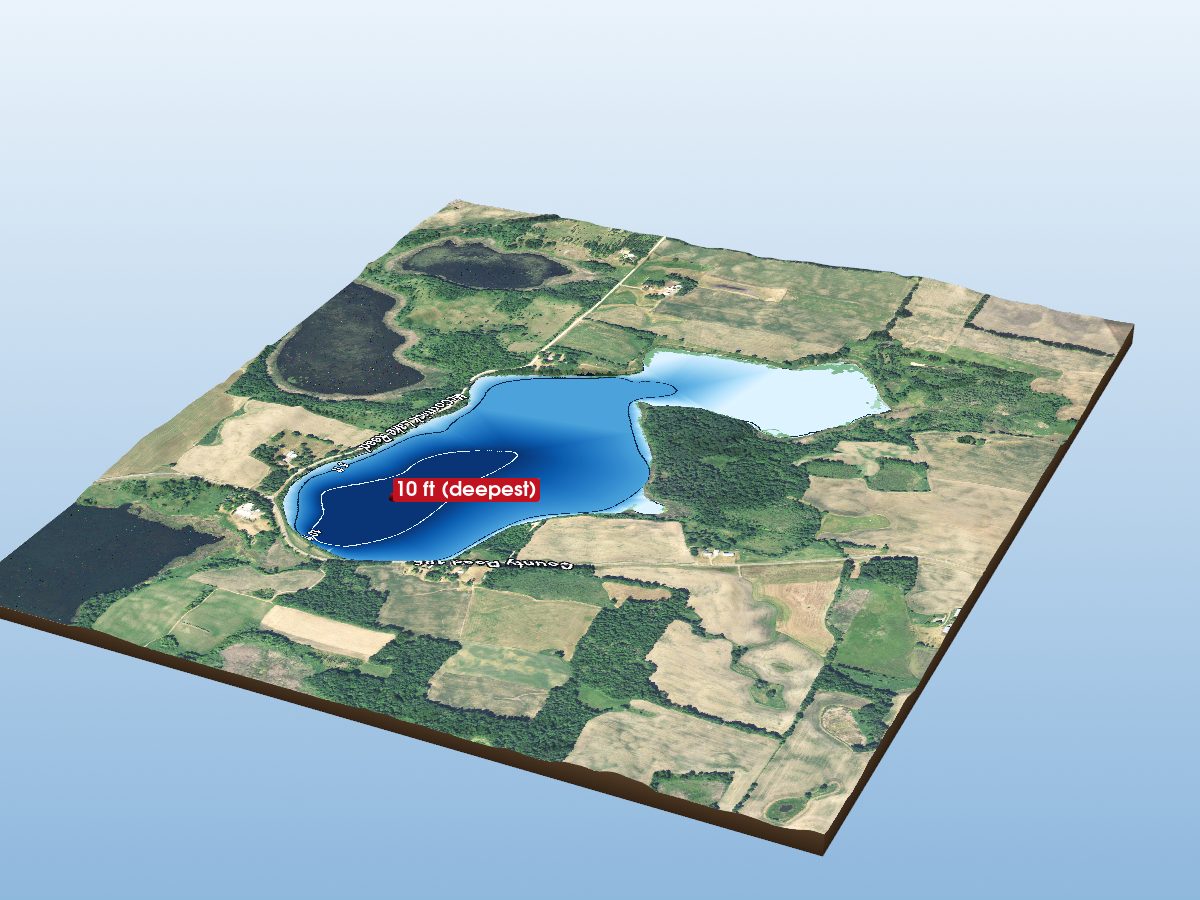 Depth map of McCormic Lake