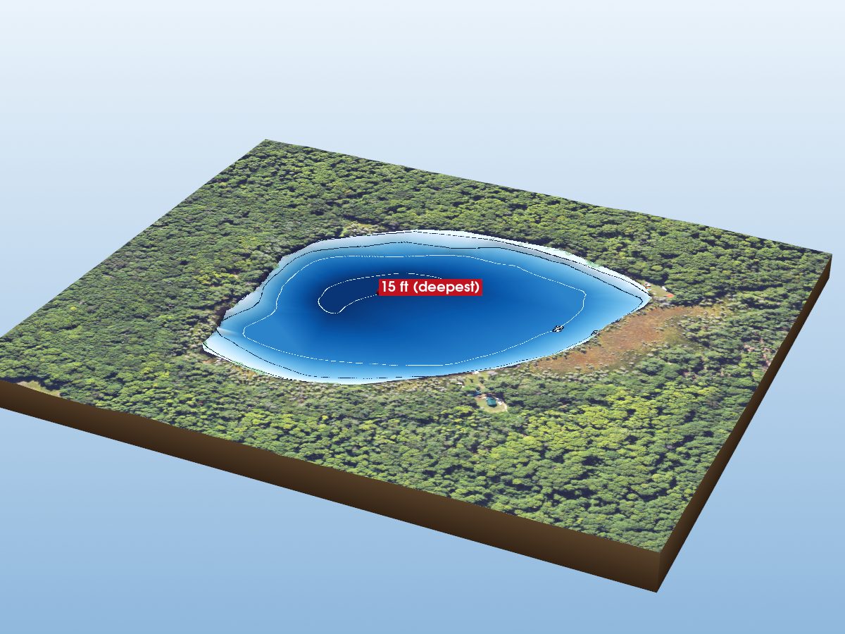 Depth map of McCormick Lake