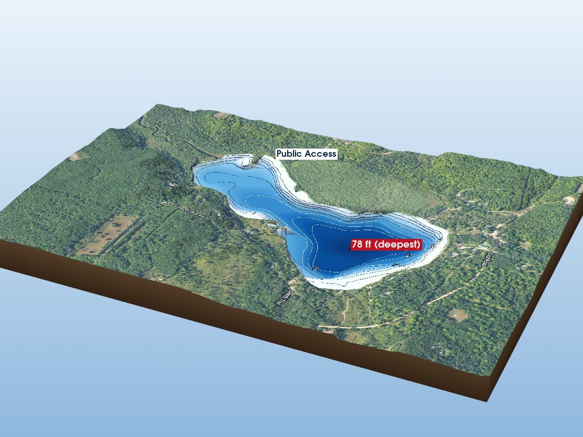Depth map of McCormick Lake