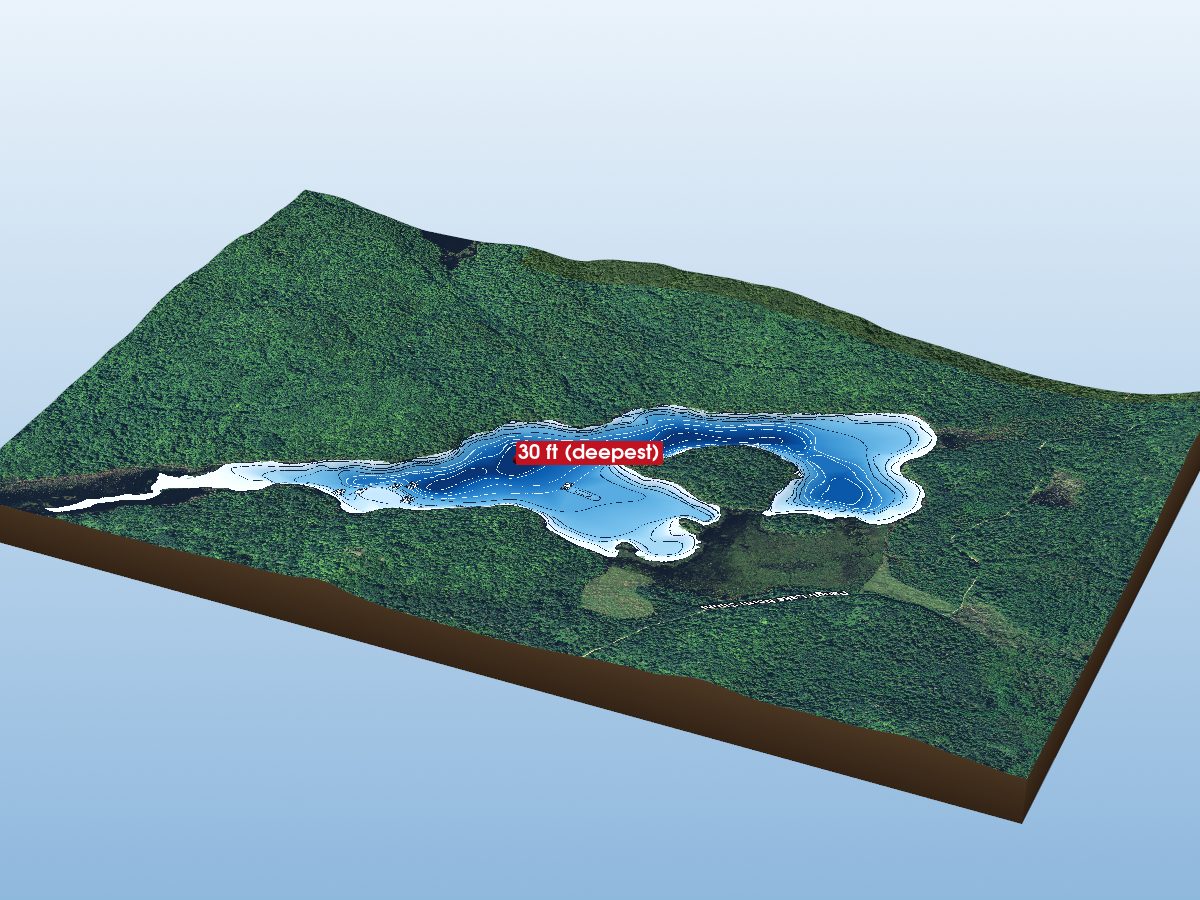 Depth map of McGuire Lake