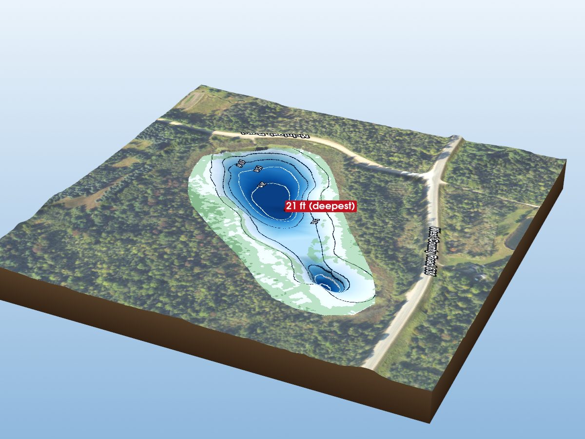 Depth map of McIntosh Lake