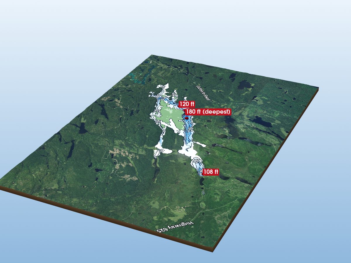 Depth map of McKay Lake