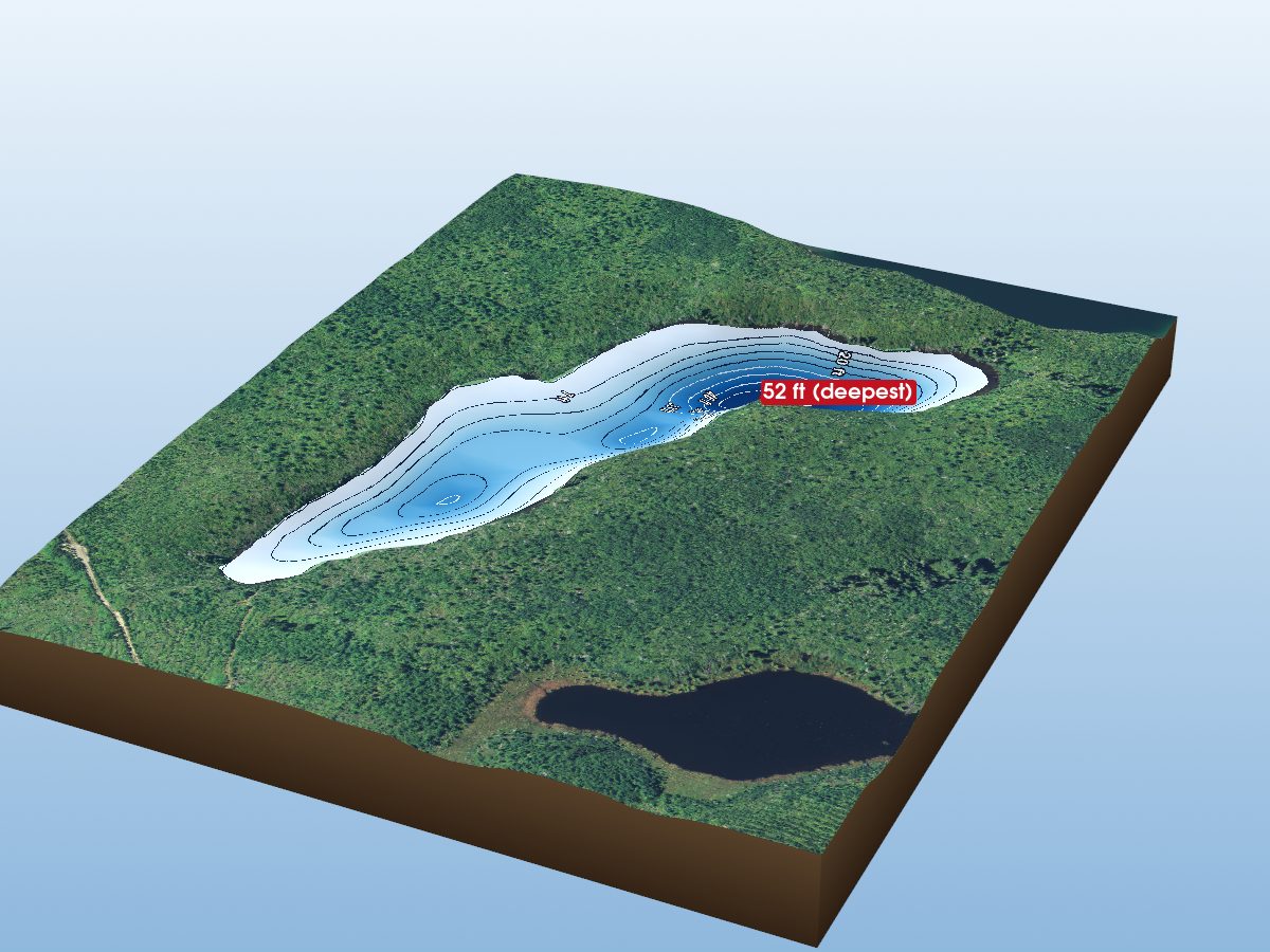 Depth map of McNaught Lake 7