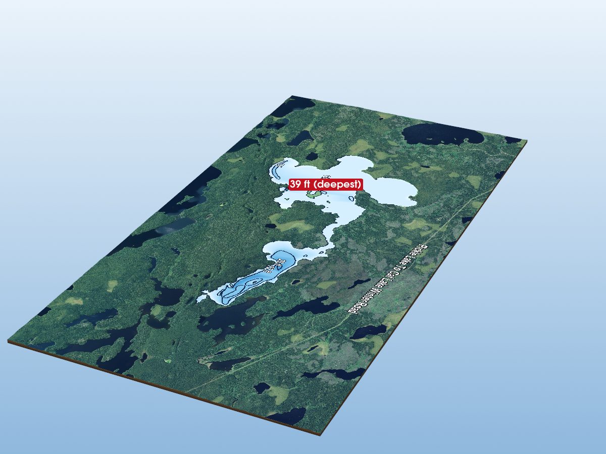 Depth map of Meen Lake