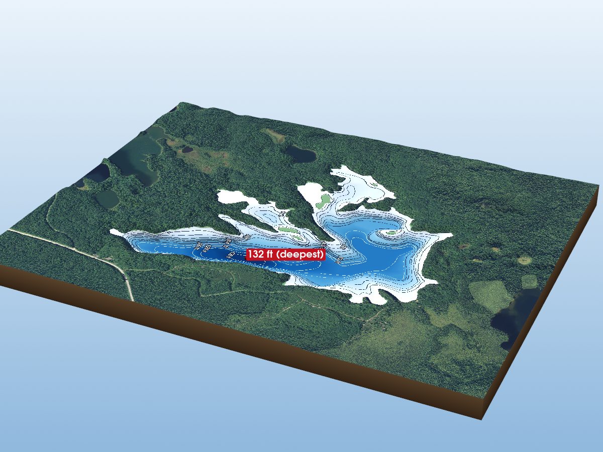 Depth map of Memoir Lake