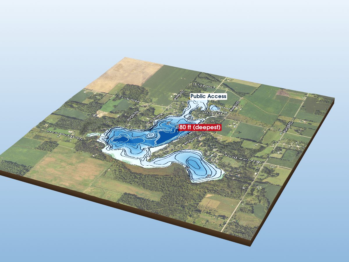 Depth map of Miner Lake