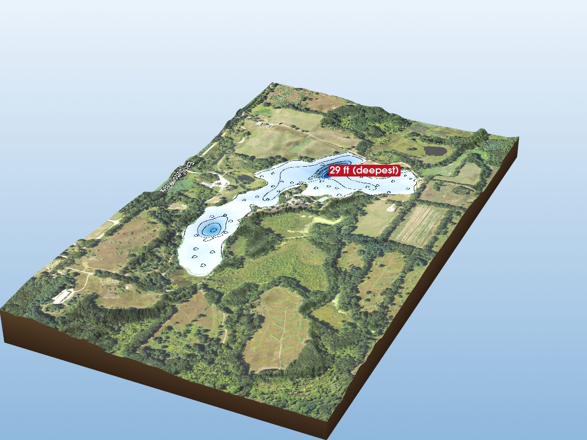 Depth map of Misch Lake