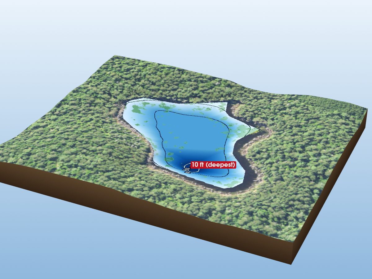 Depth map of Misty Lake