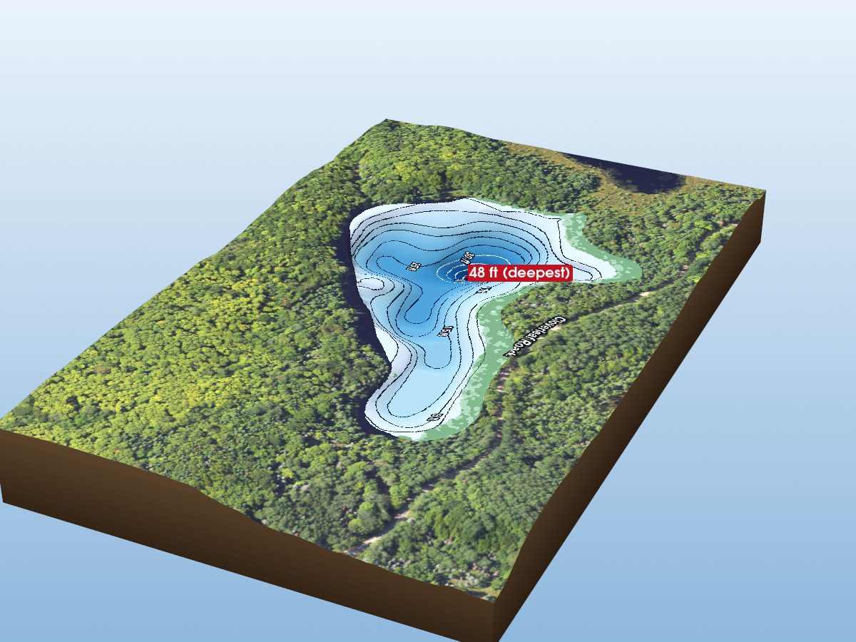 Depth map of Misty Lake
