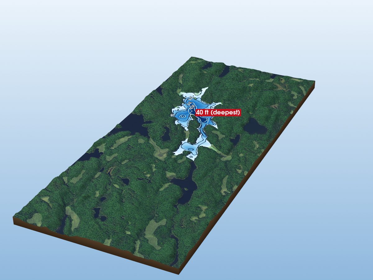 Depth map of Misty Lake