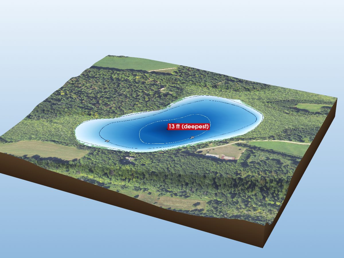 Depth map of Moblo Lake
