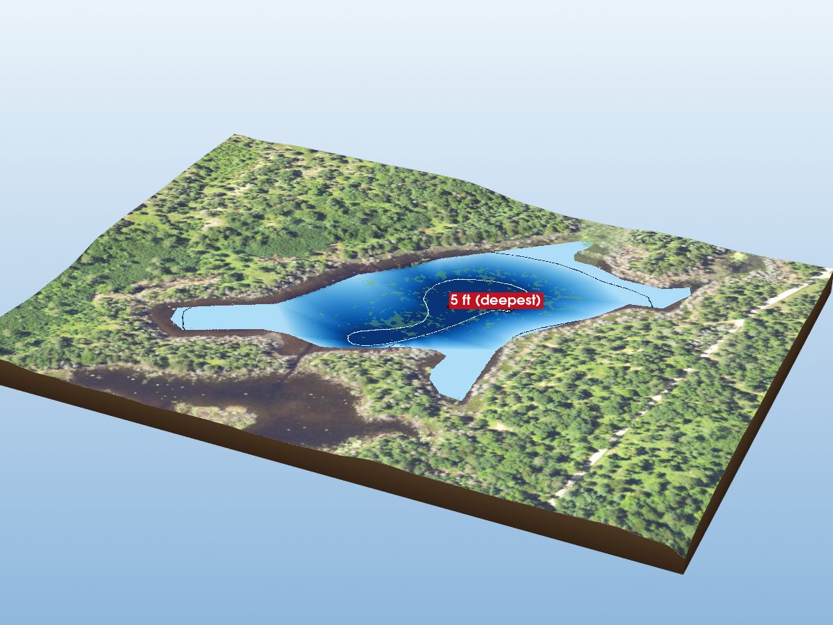 Depth map of Molly Lake