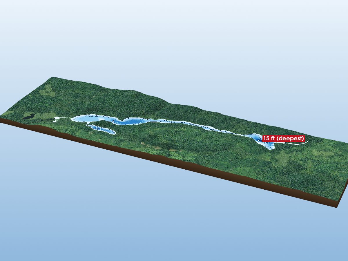 Depth map of Mons Lake