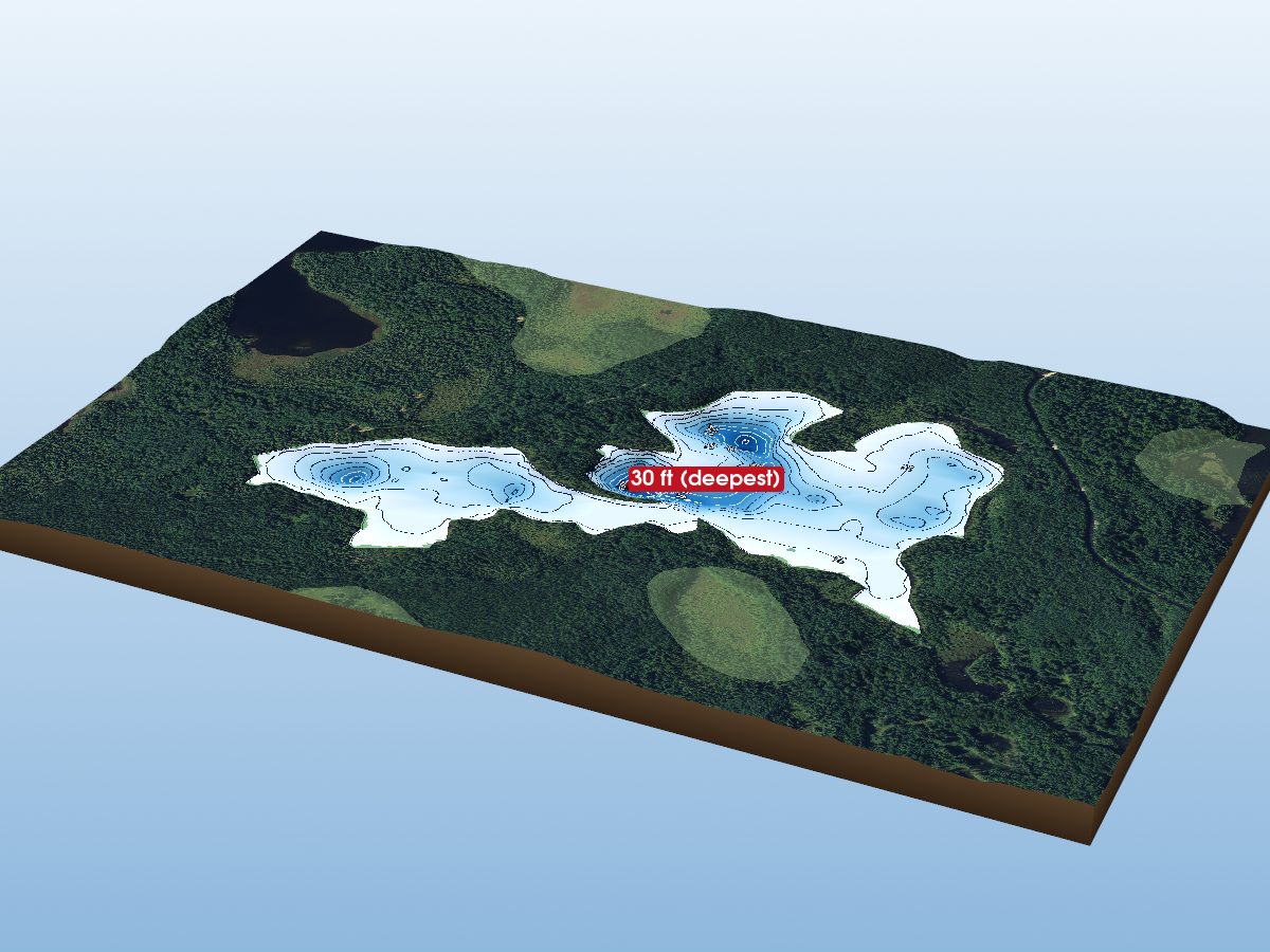 Depth map of Montrose Lake 2
