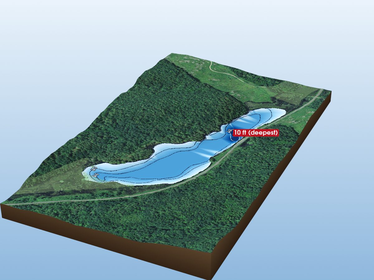 Depth map of Moor Lake