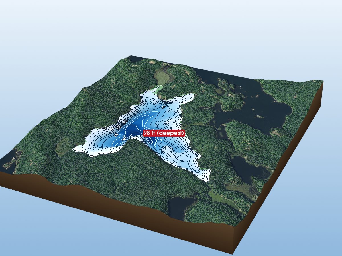 Depth map of Morgan Lake