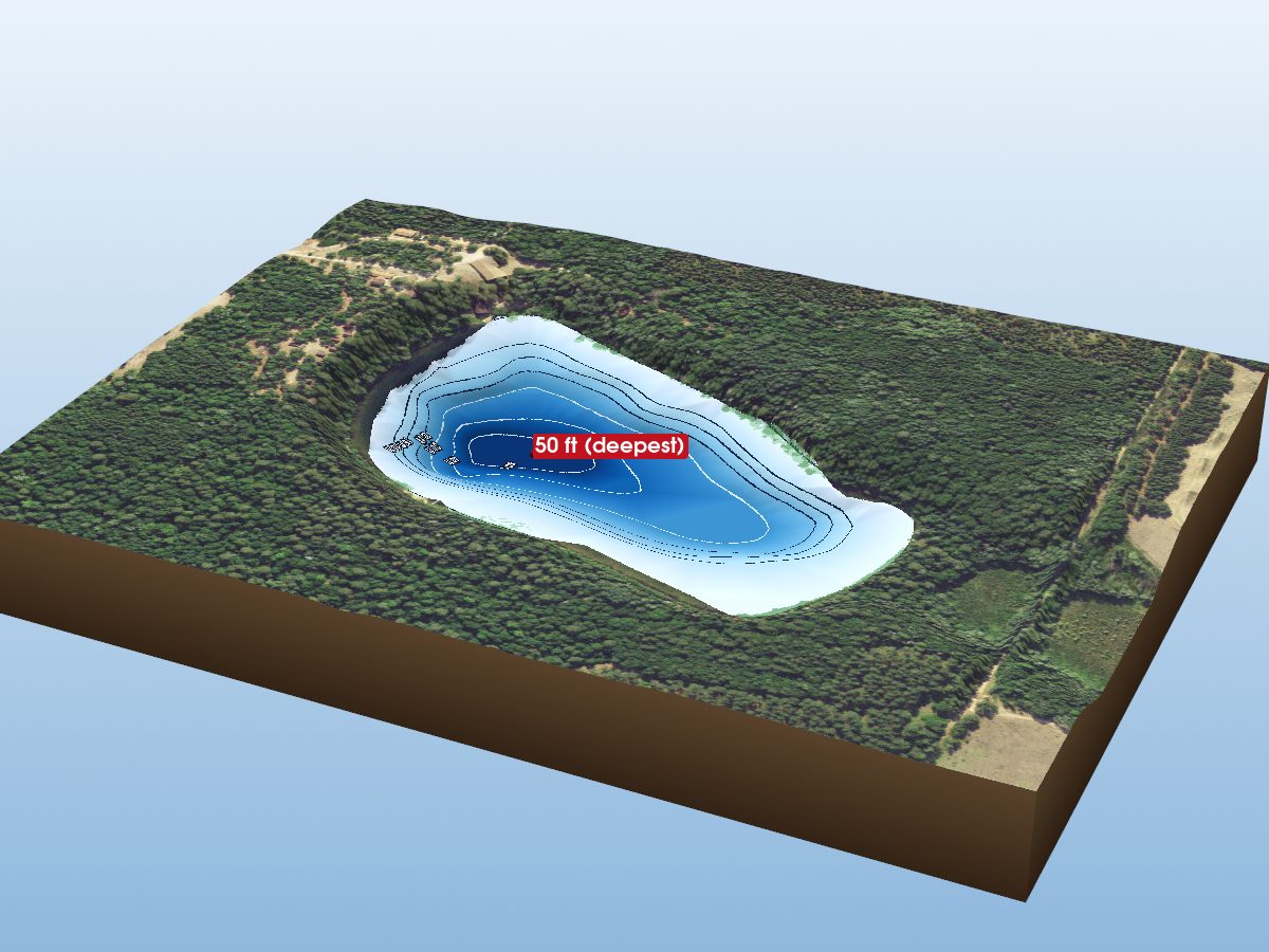 Depth map of Morgan Lake
