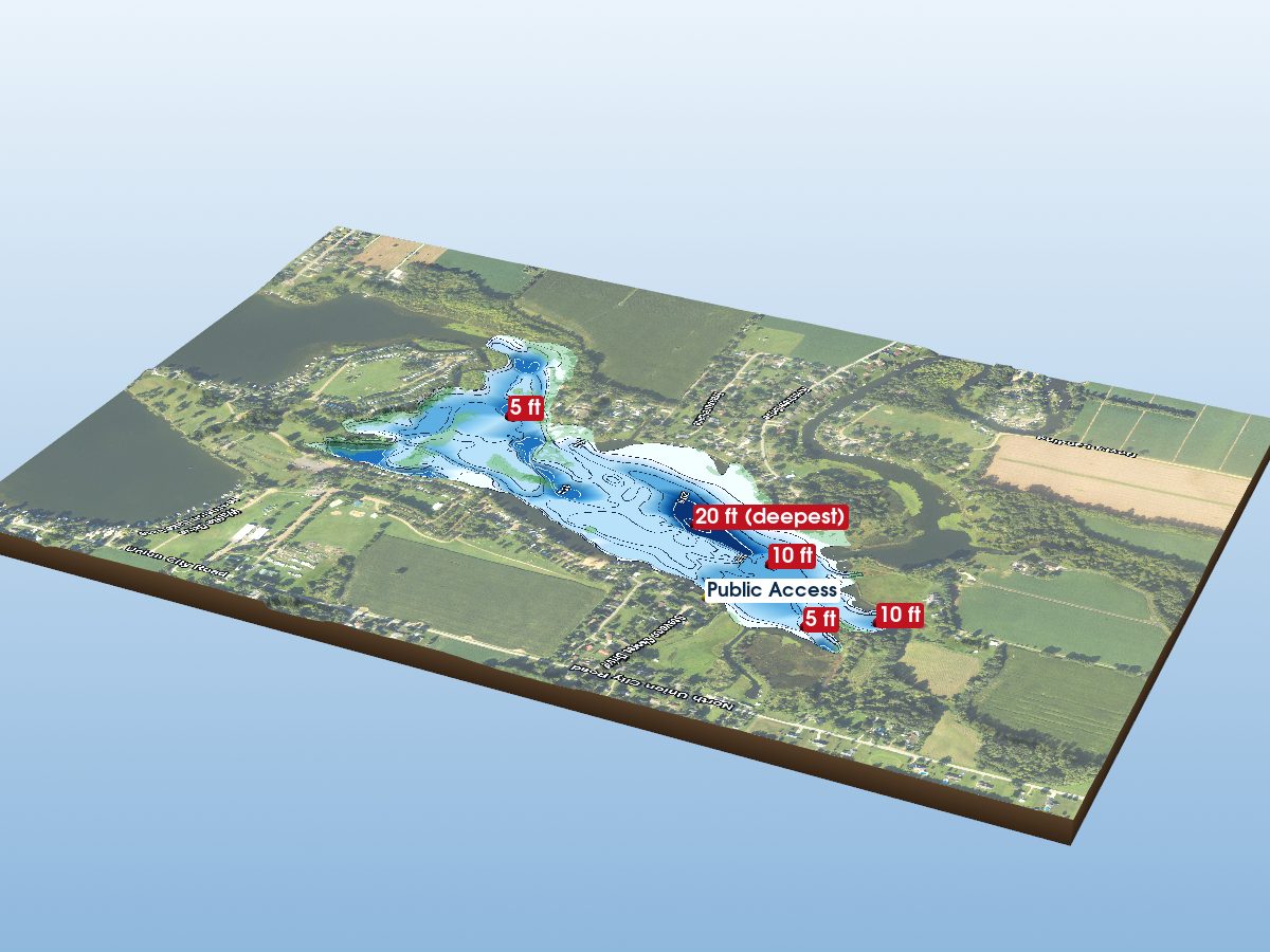 Depth map of Morrison Lake