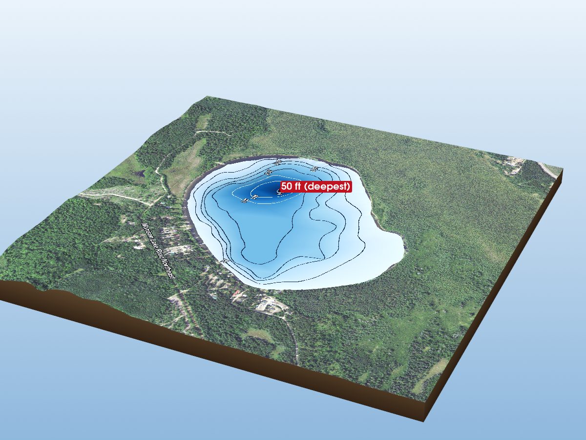 Depth map of Morrison Lake