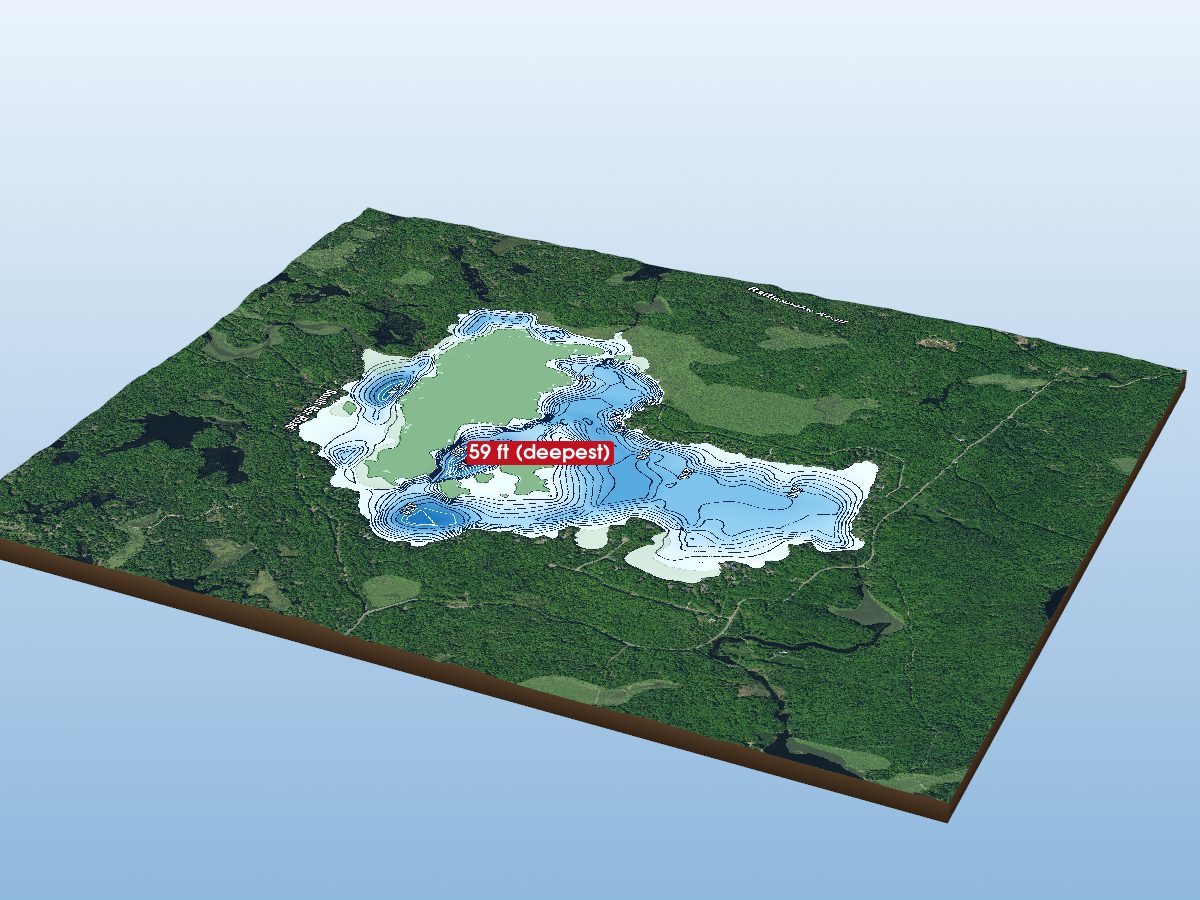 Depth map of Morrison Lake