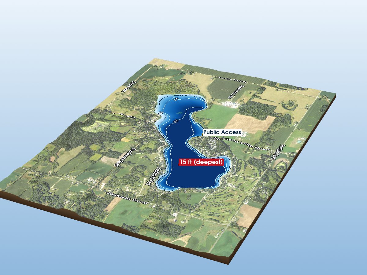 Depth map of Morrison Lake