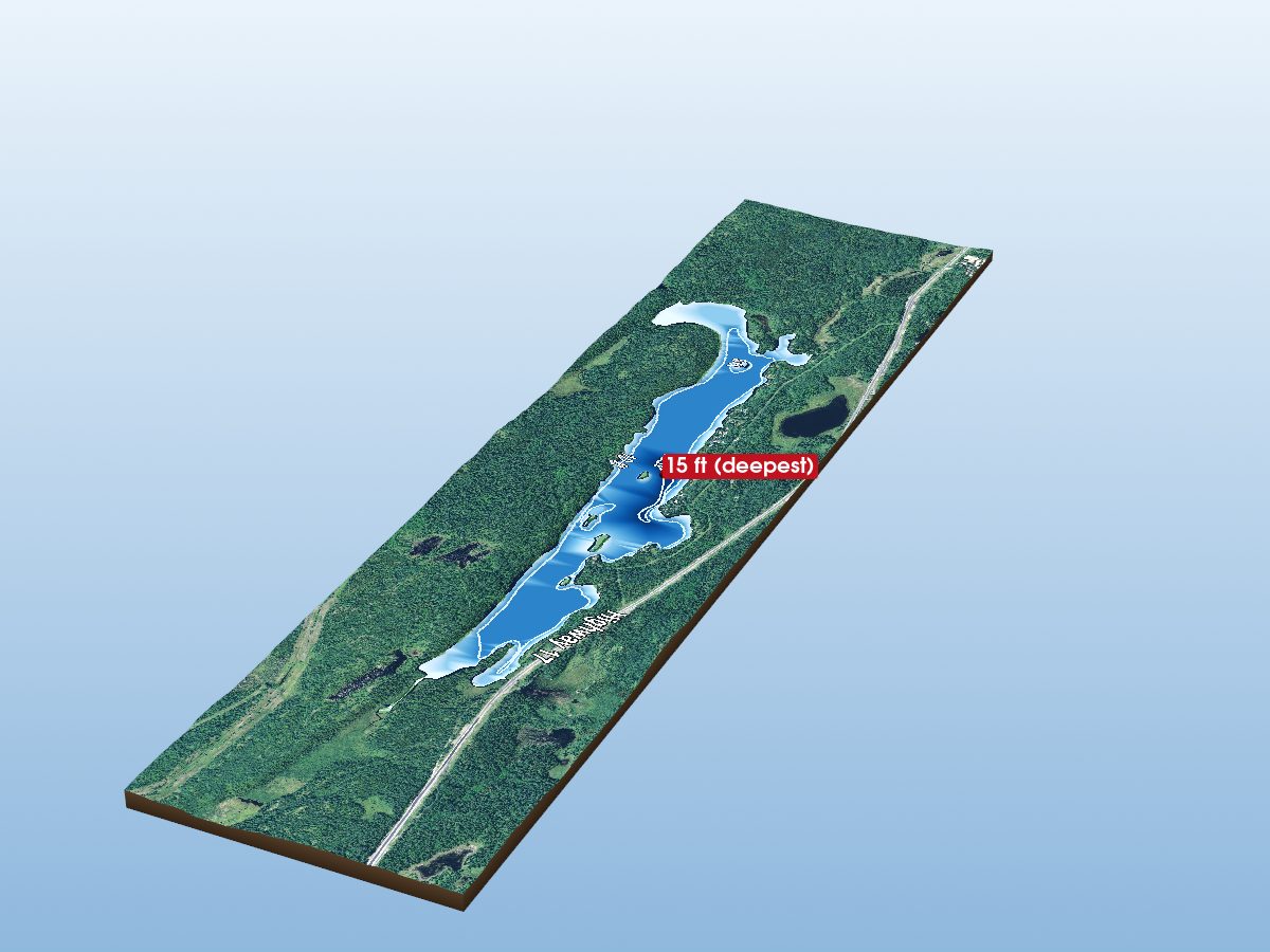 Depth map of Moth Lake
