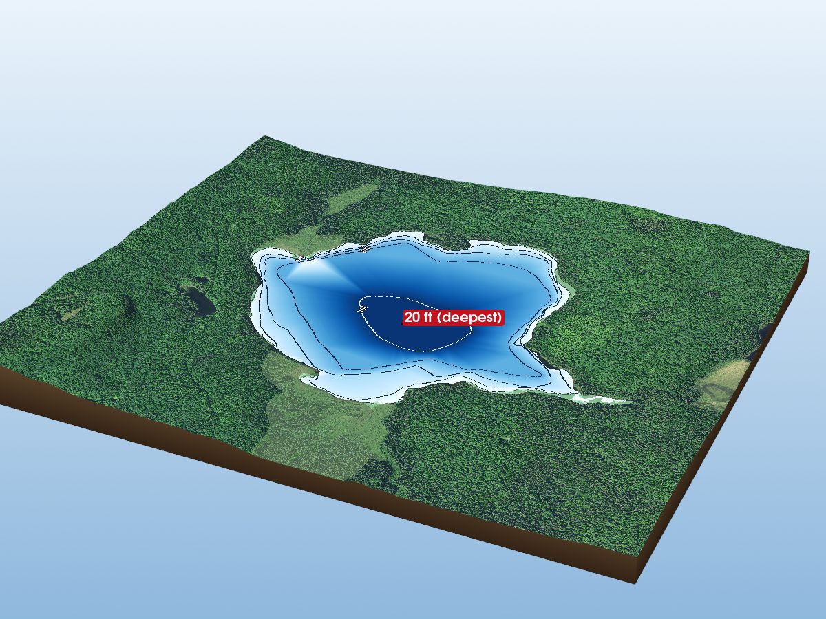 Depth map of Mouse Lake