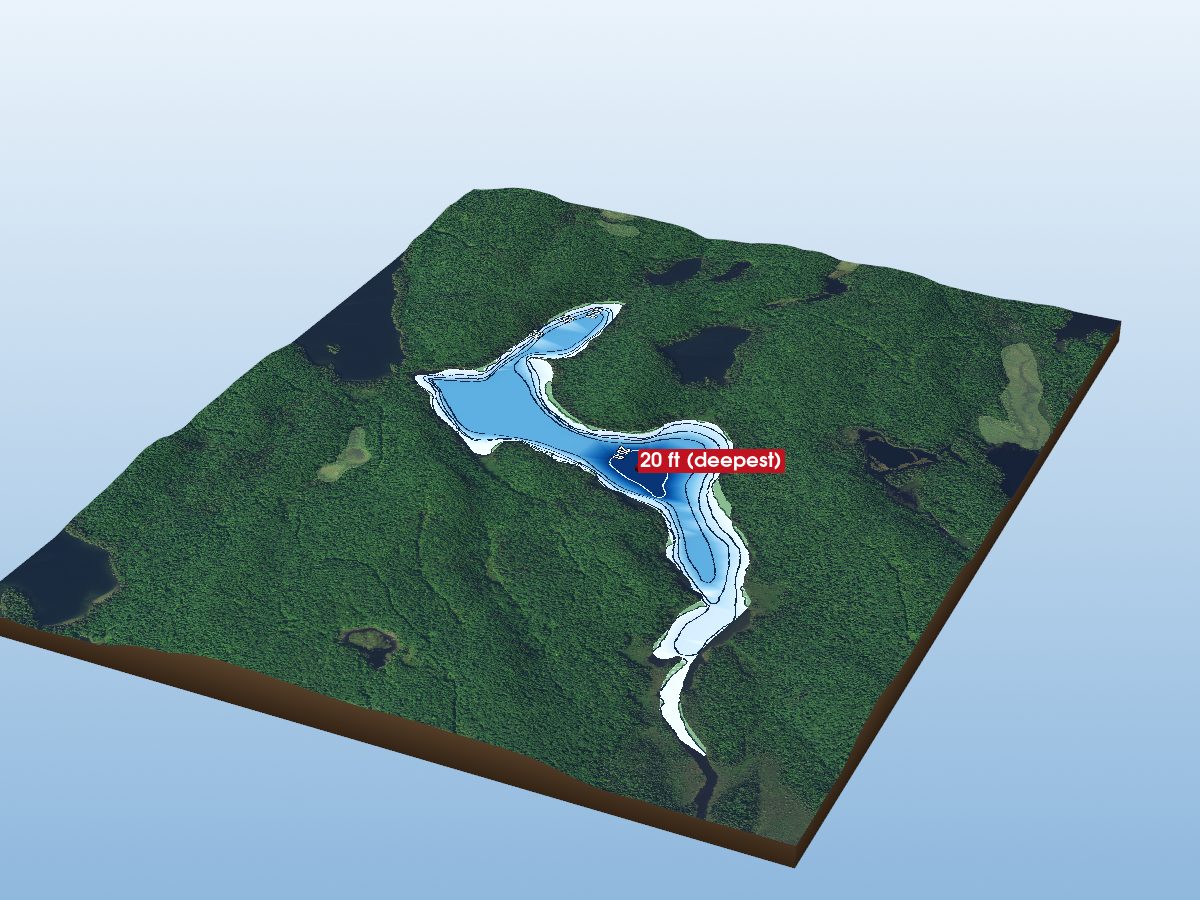 Depth map of Mubwayaka Lake