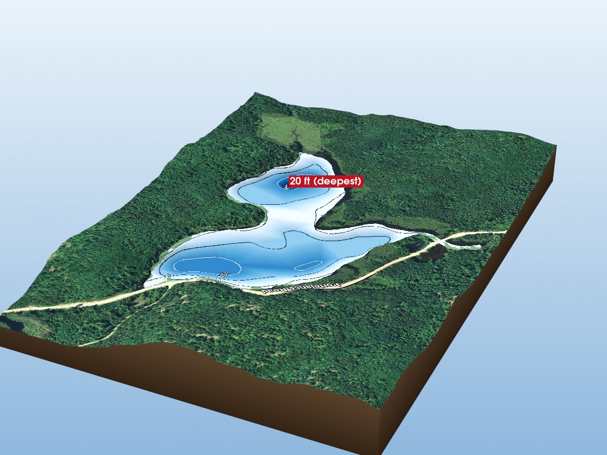 Depth map of Mud Lake