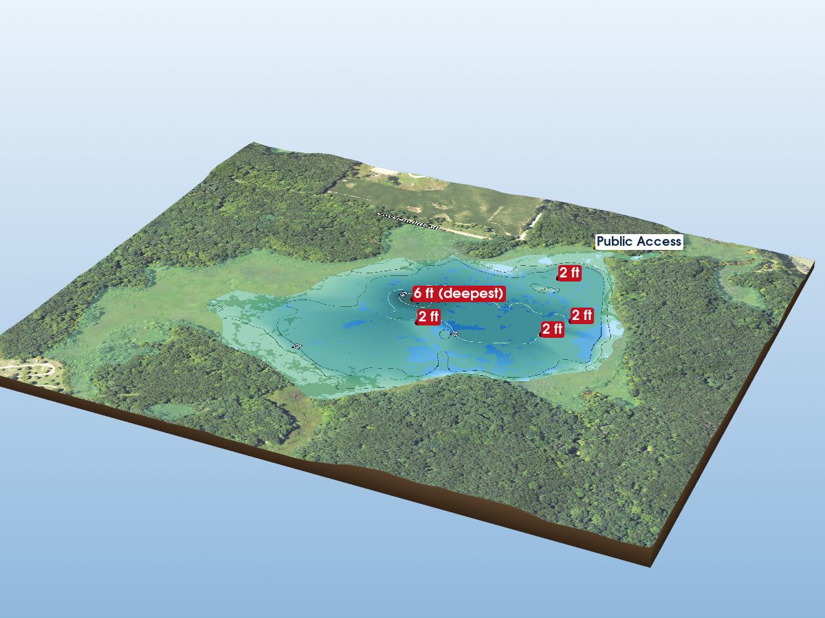Depth map of Mud Lake