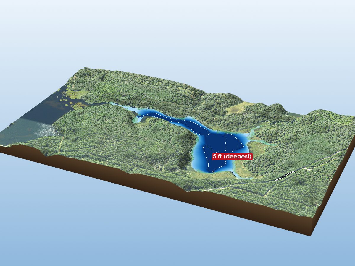 Depth map of Muddy Lake