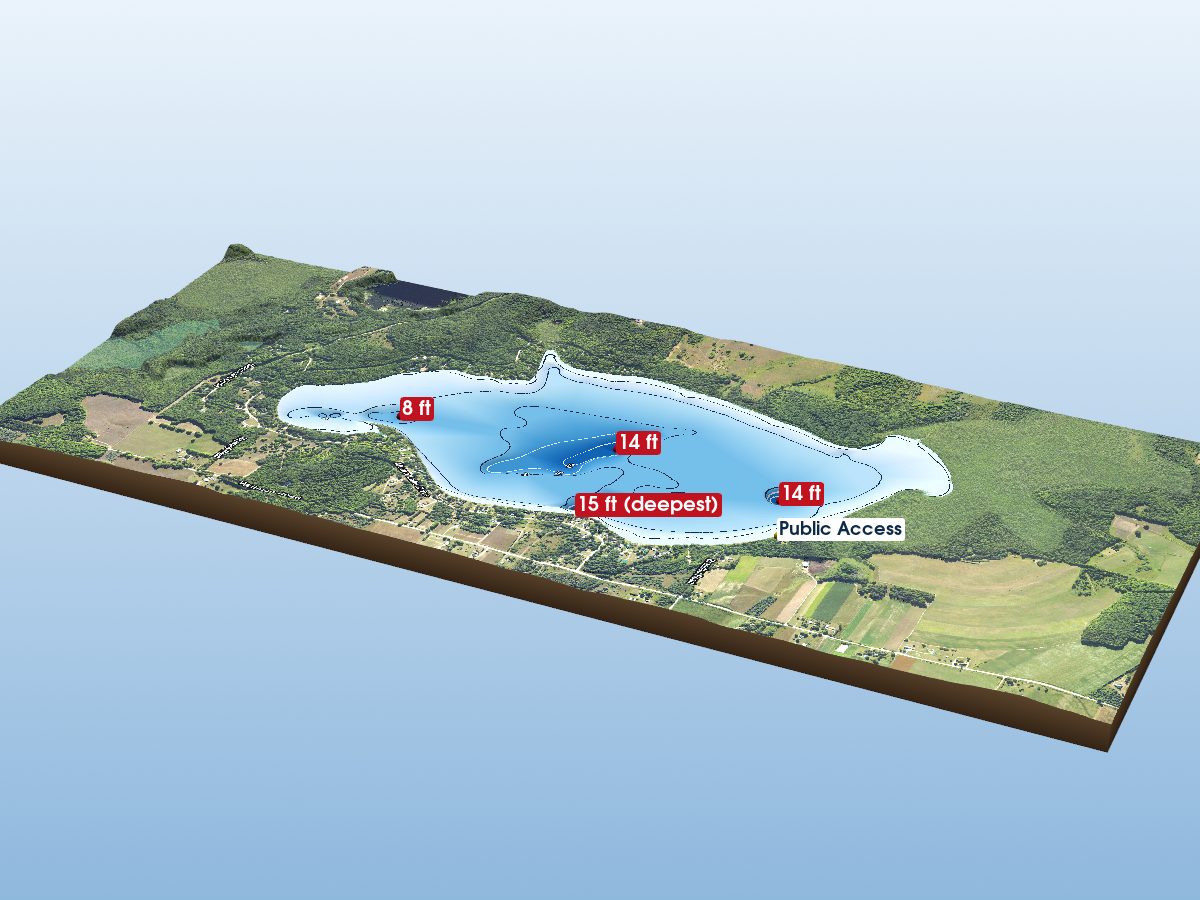 Depth map of Munro Lake