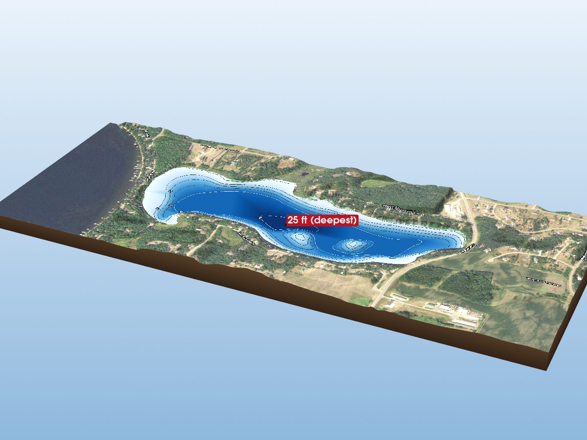 Depth map of Munson Lake