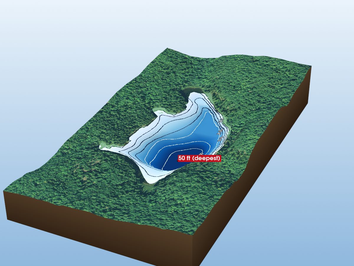 Depth map of Murray Lake