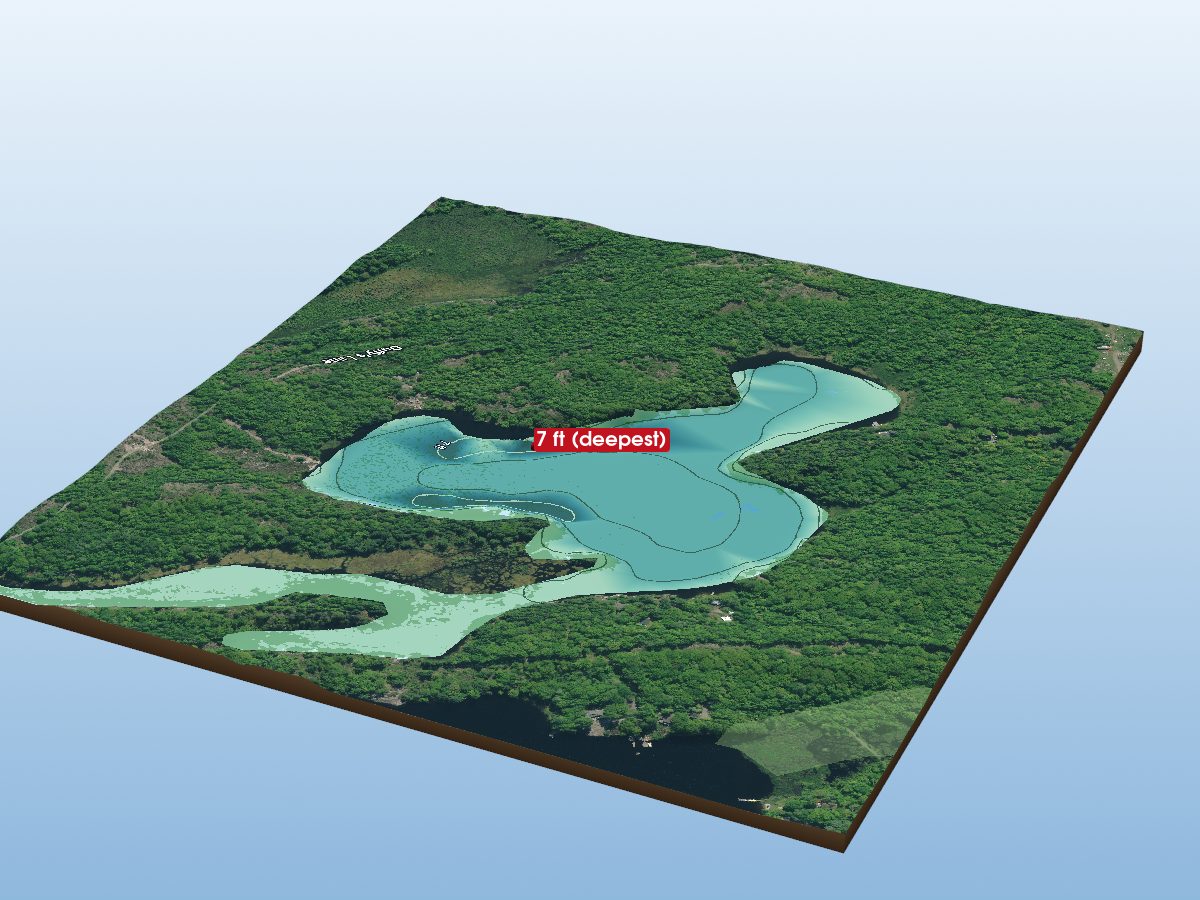Depth map of MYERS LAKE