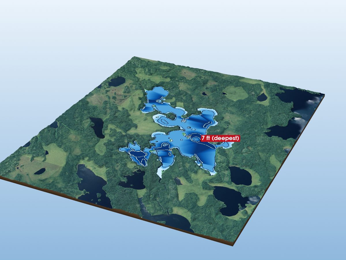Depth map of Nabemakoseka Lake