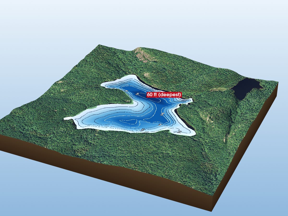 Depth map of Nalla Lake
