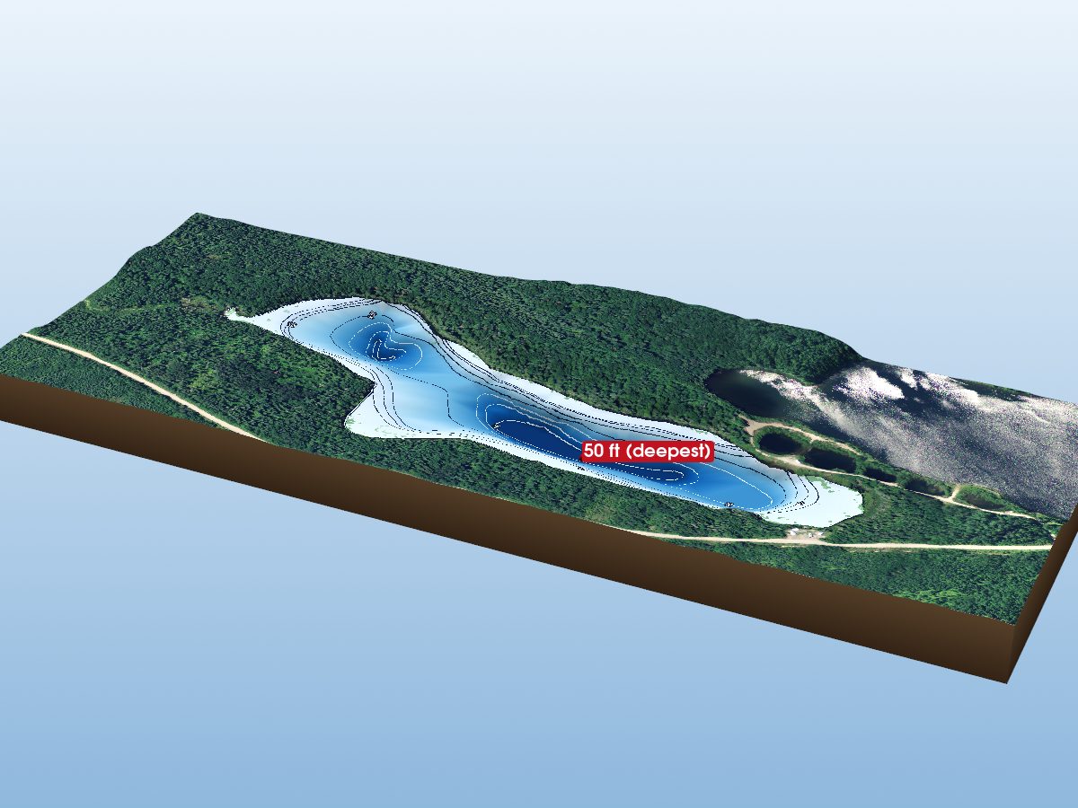 Depth map of Nansen Lake