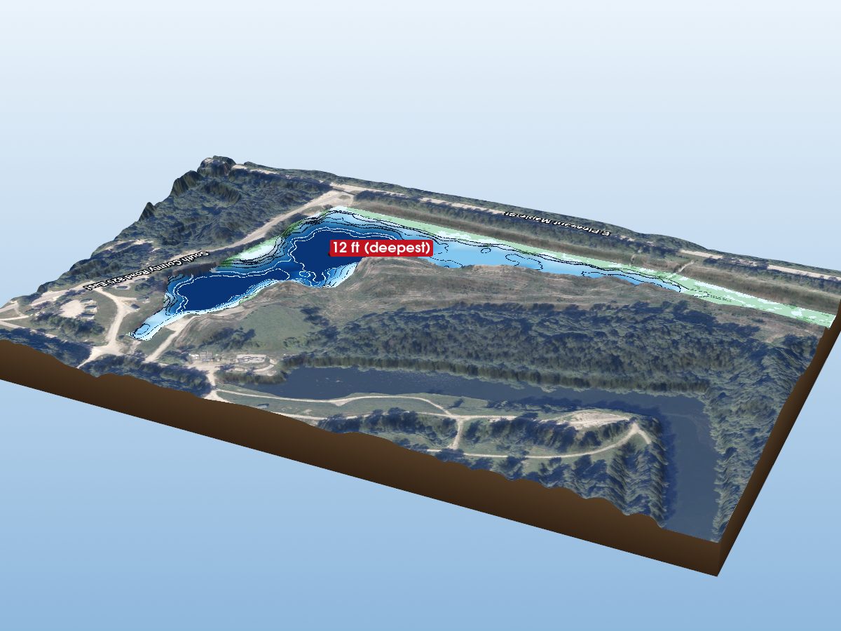 Depth map of Narrow Lake