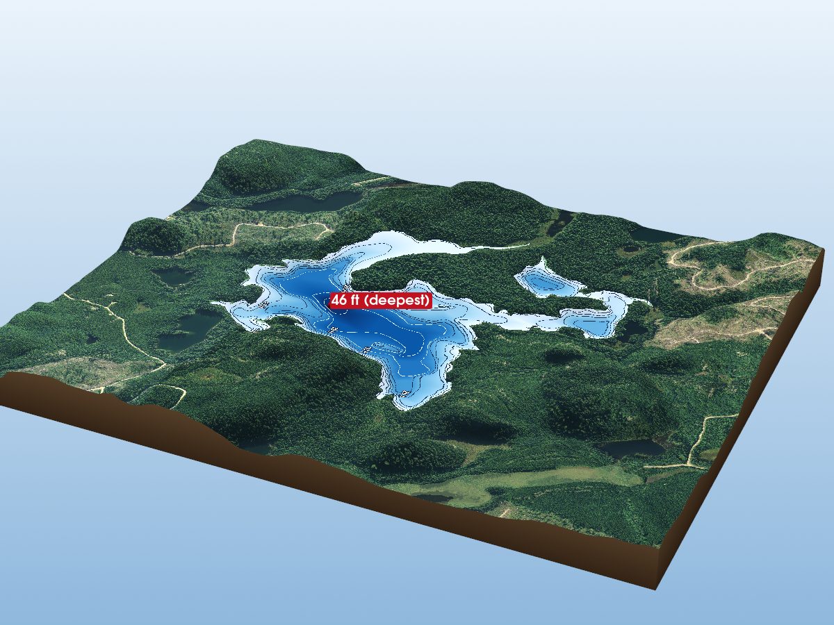 Depth map of Navy Lake
