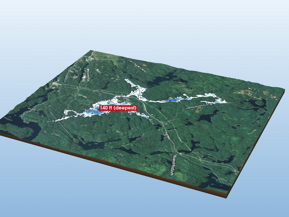 Depth map of Net Lake